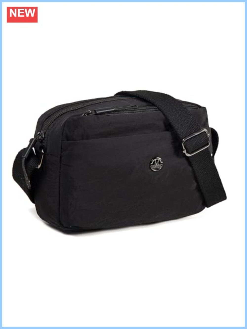 Nylon Crossbody Bag for Women Lightweight Shoulder Purse Messenger Handbag